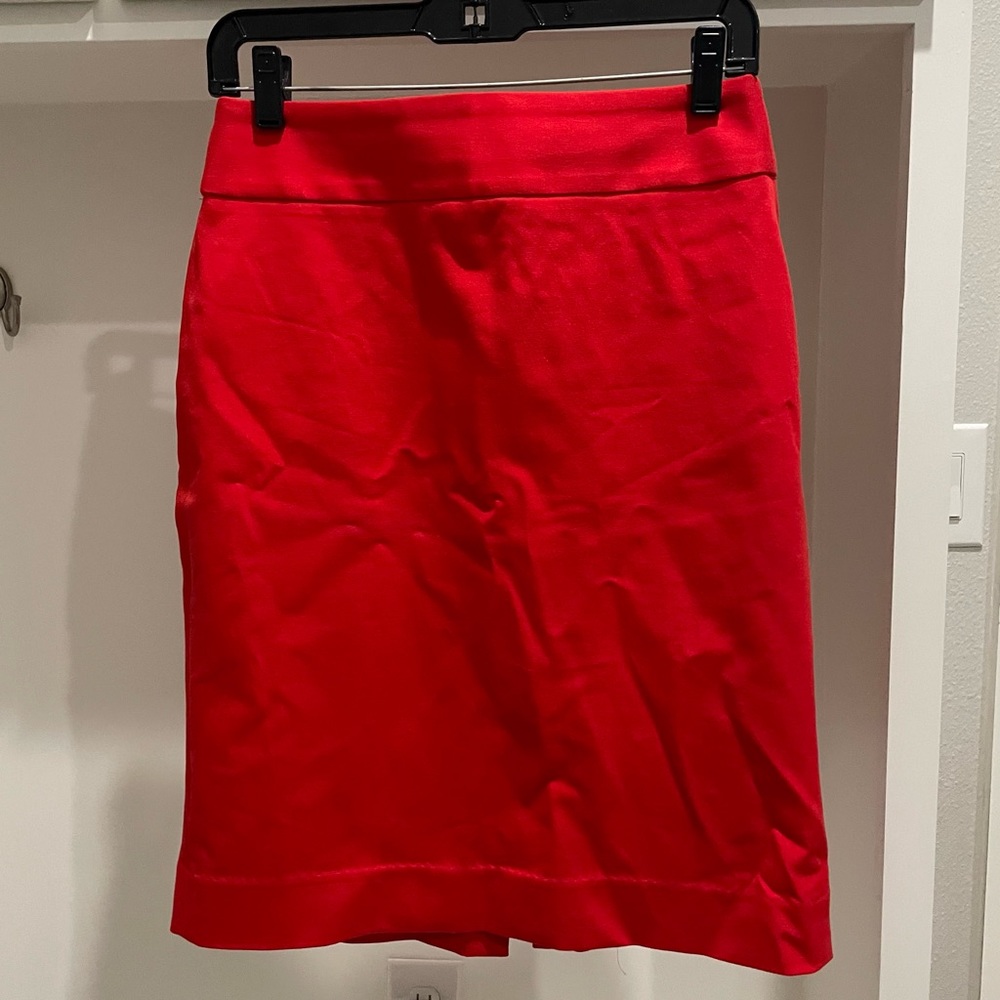 Banana Republic Red Pencil Skirt